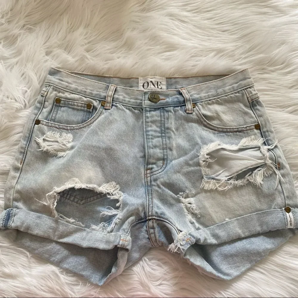 One Teaspoon Diamonds Chargers denim short 26